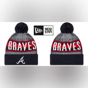 NWT Atlanta Braves Fireside Striped Knit Beanie